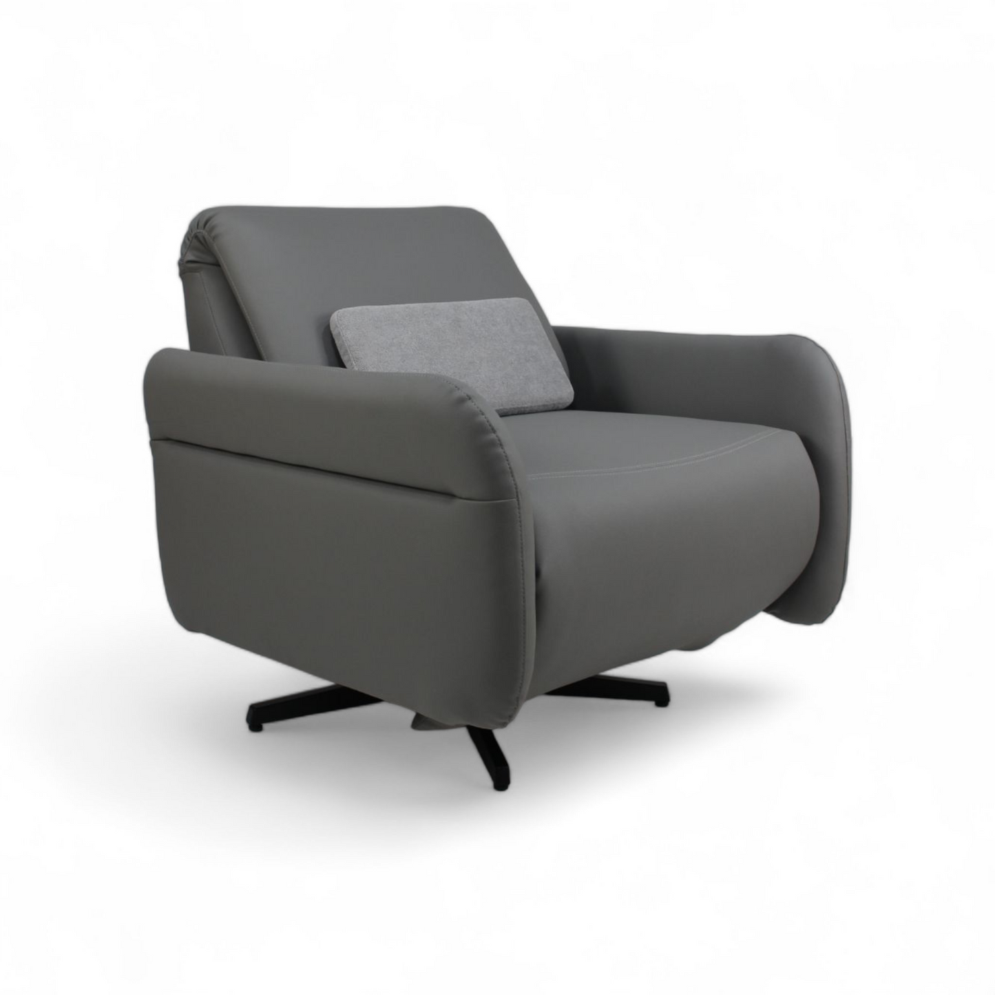 Reclining Armchair in Box - Fleex Tech Leather – Sofa in Box - Gray Leather