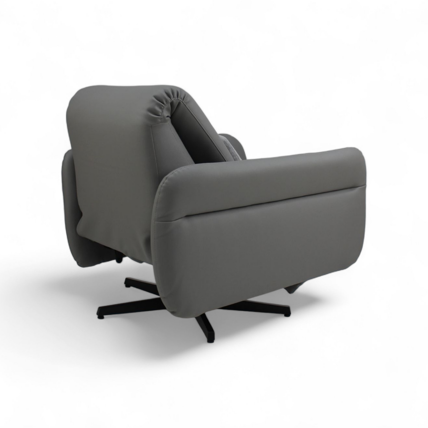 Reclining Armchair in Box - Fleex Tech Leather – Sofa in Box - Gray Leather