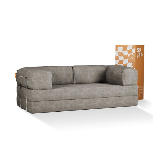 Bloom Gray Sofa Bed - Sofa in Box