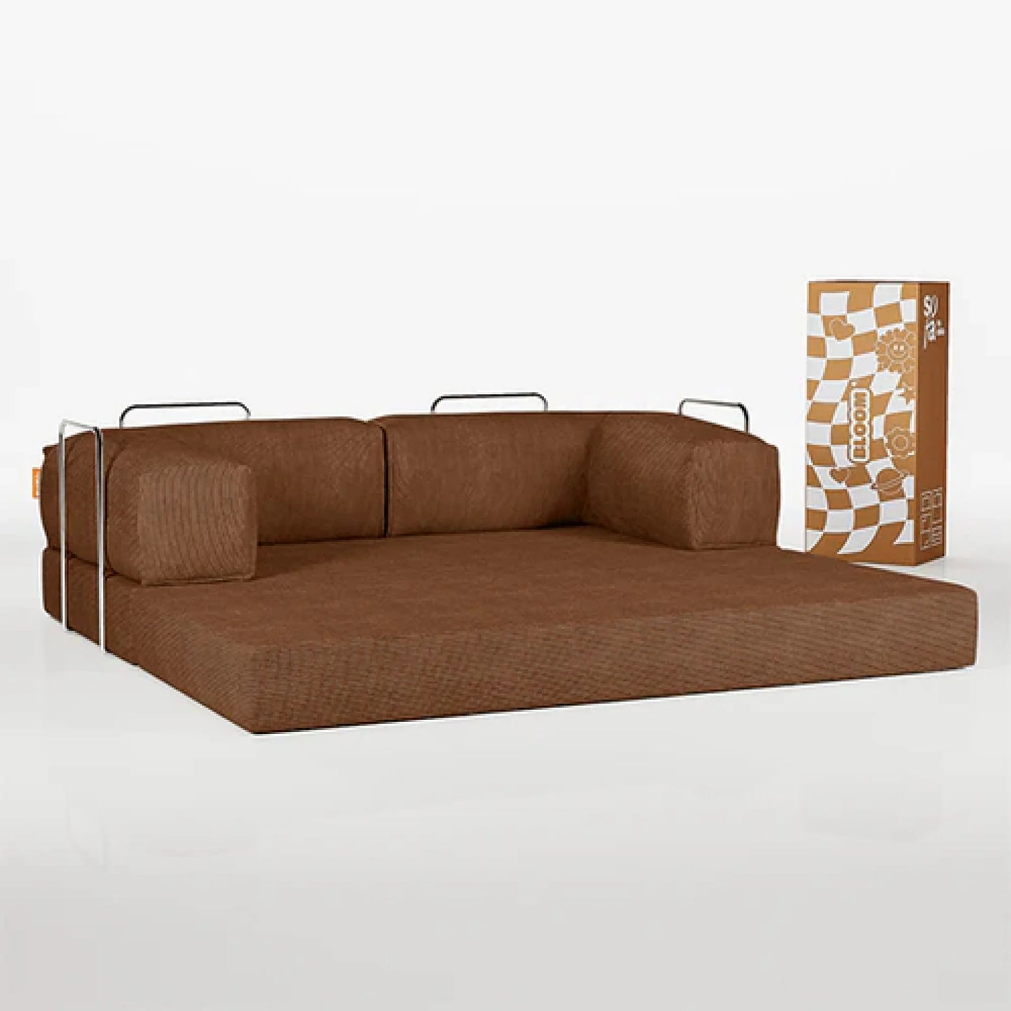 Brown Bloom Sofa Bed - Sofa in a Box